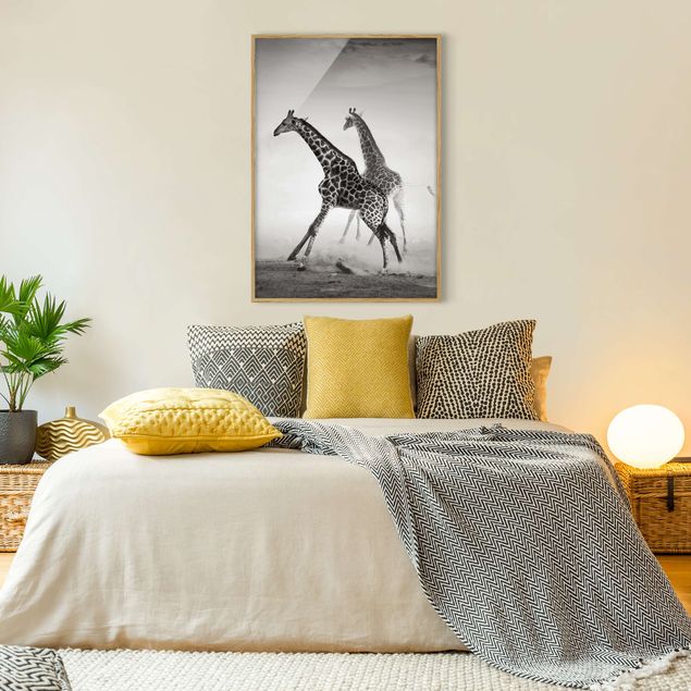 Schöne Wandbilder Giraffenjagd