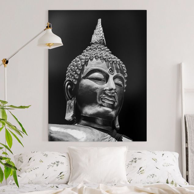 Leinwand Bilder XXL Buddha Statue Gesicht