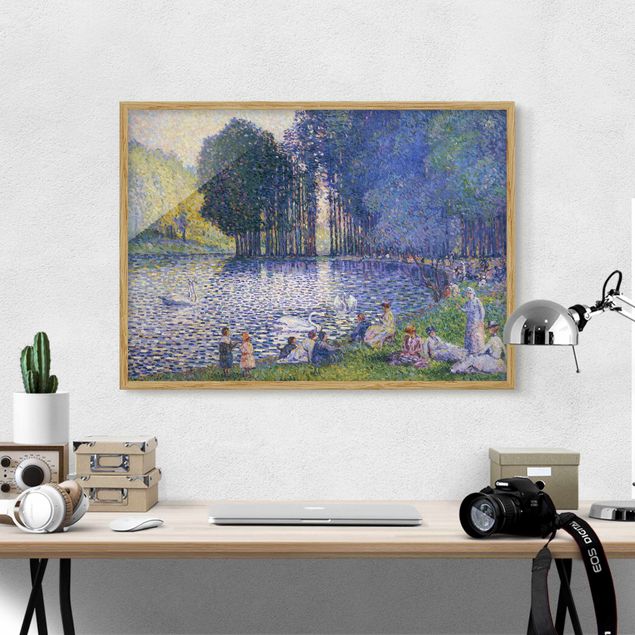 Post Impressionismus Bilder Henri Edmond Cross - Der See im Bois de Bologne