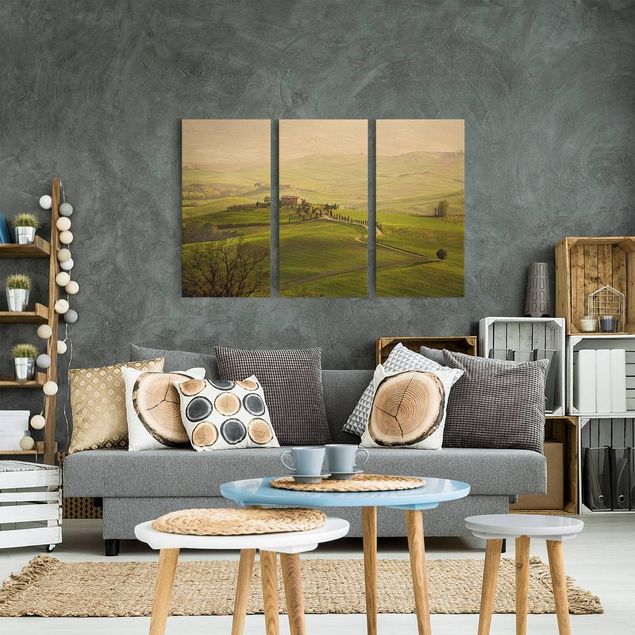 Moderne Leinwandbilder Wohnzimmer Chianti Toskana