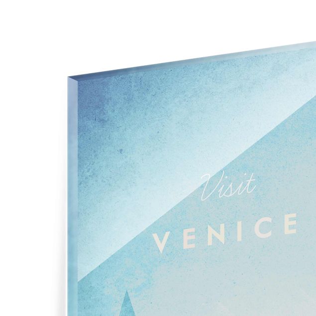 Glasbild - Reiseposter - Venedig - Hochformat 4:3
