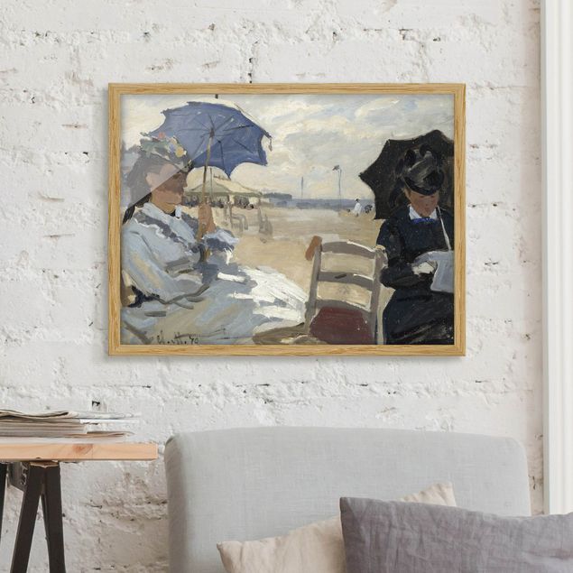 Kunstdrucke Impressionismus Claude Monet - Strand von Trouville