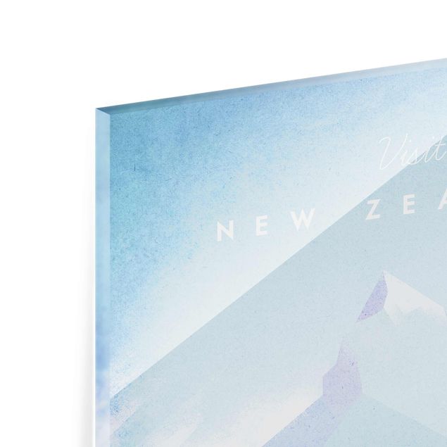 Bilder auf Glas Reiseposter - Neuseeland