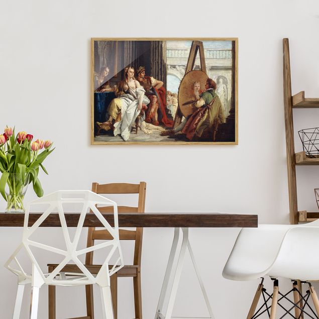 Kunstdruck Bilder mit Rahmen Giovanni Battista Tiepolo - Alexander der Große