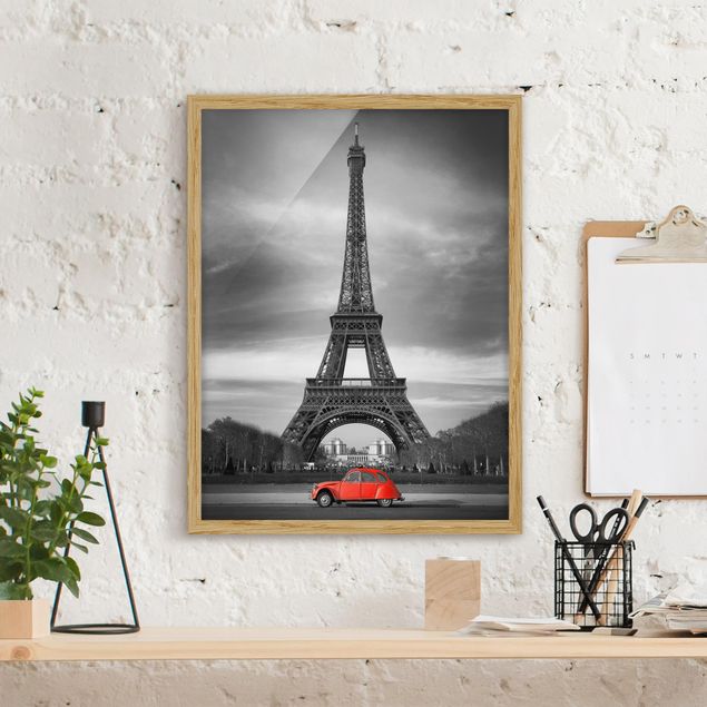 Bilder mit Rahmen Schwarz-Weiß Spot on Paris