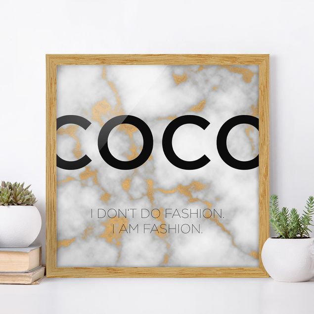 Wandbilder Coco - I don't do fashion