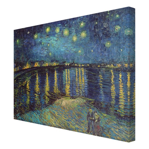 Leinwandbilder Skyline Vincent van Gogh - Sternennacht über der Rhône