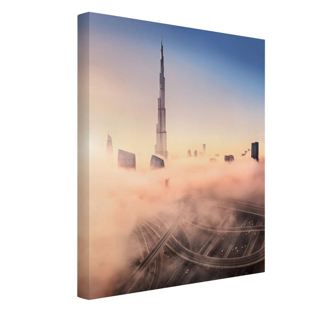 Leinwandbilder Wohnzimmer modern Himmlische Skyline von Dubai
