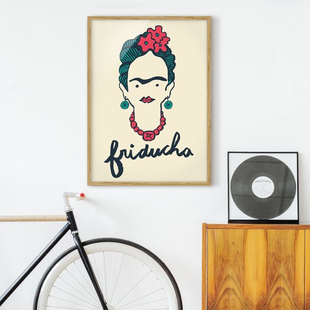 Kunstdrucke mit Rahmen Frida Kahlo - Friducha
