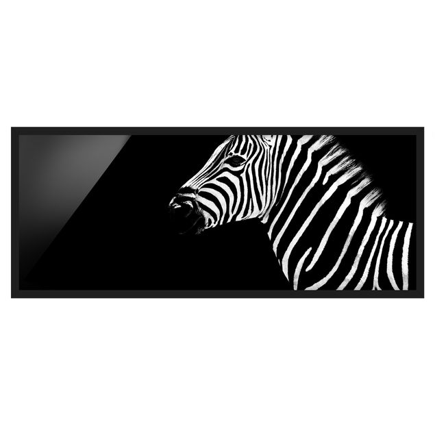 Wandbilder mit Rahmen Zebra Safari Art