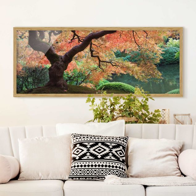 Landschaftsbilder mit Rahmen Japanischer Garten