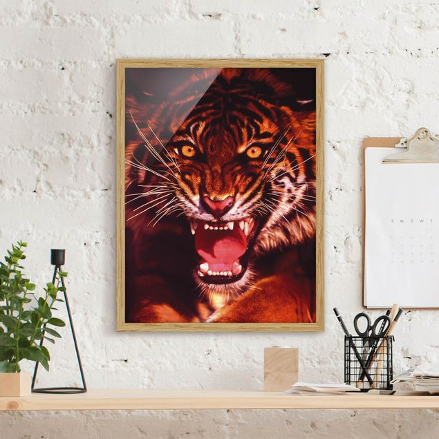 Bilder für die Wand Wilder Tiger