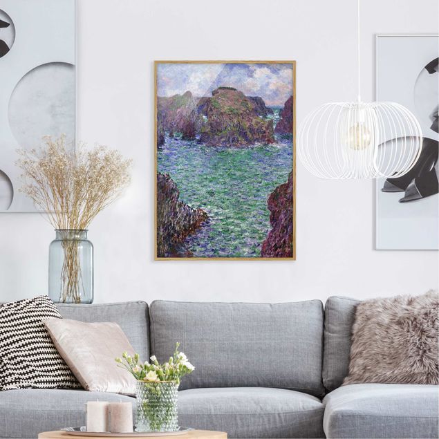 Kunstdruck Bilder mit Rahmen Claude Monet - Port Goulphar