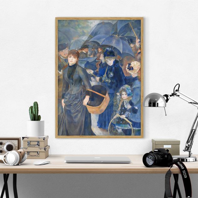 Gerahmtes Bild Auguste Renoir Auguste Renoir - Die Regenschirme