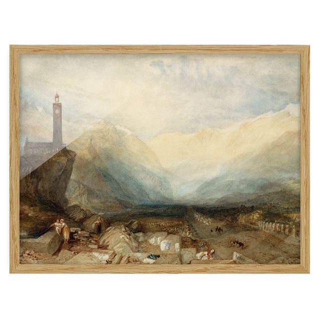 William Turner Gemälde William Turner - Splügenpass