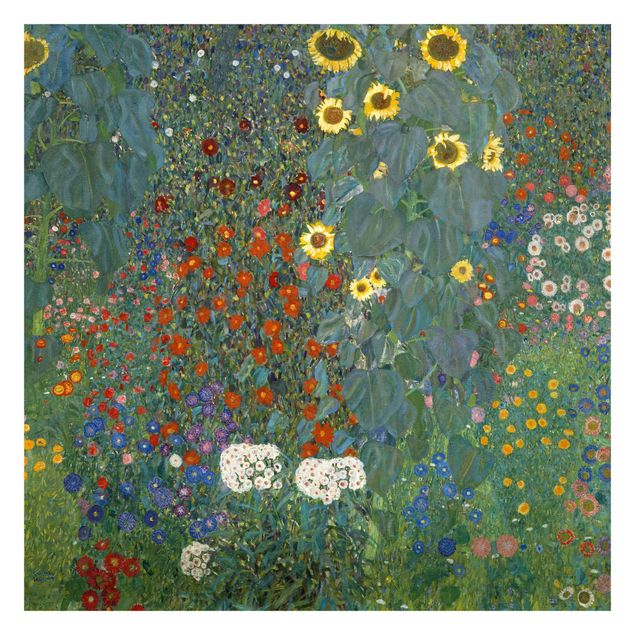 Design Tapete Gustav Klimt - Garten Sonnenblumen