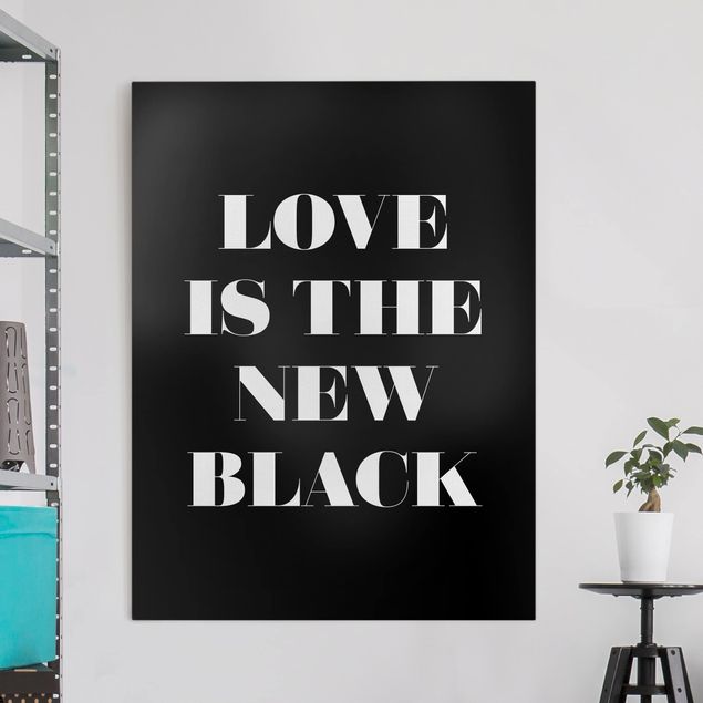 Wandbilder XXL Love is the new black