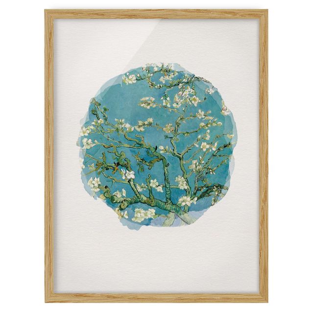Kunstdrucke mit Rahmen Wasserfarben - Vincent van Gogh - Mandelblüte