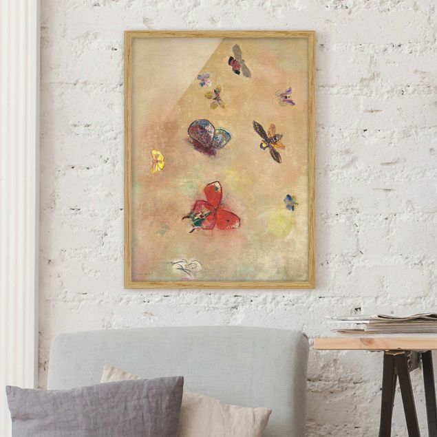 Wandbilder Tiere Odilon Redon - Bunte Schmetterlinge