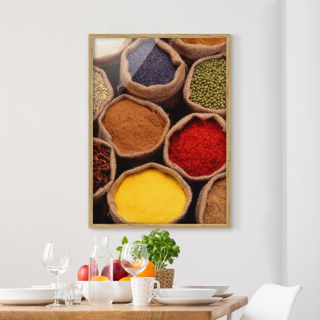 Wandbilder mit Rahmen Colourful Spices
