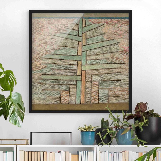 Bild mit Rahmen - Paul Klee - Kiefer - Quadrat 1:1