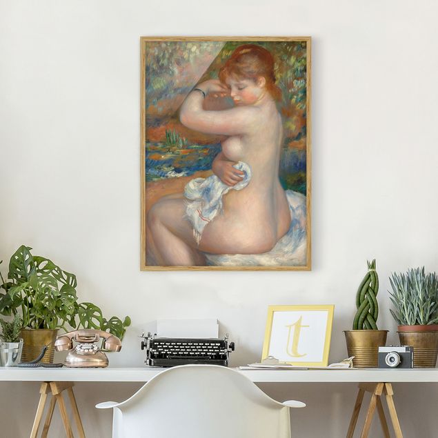Kunstdruck Bilder mit Rahmen Auguste Renoir - Badende