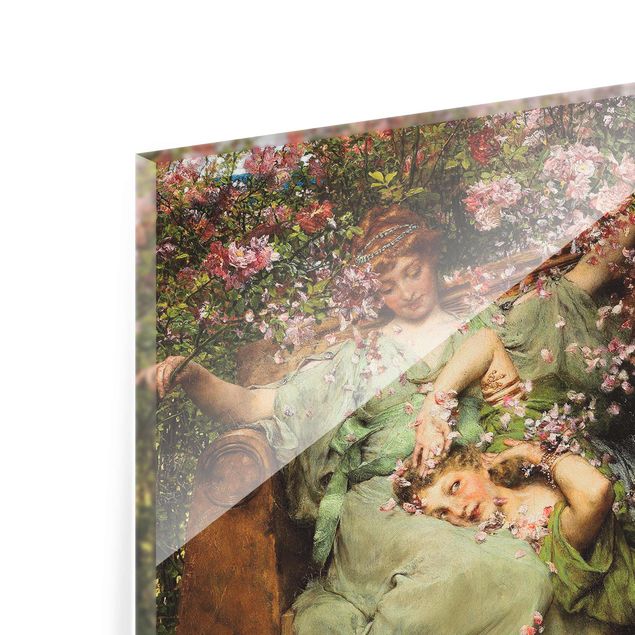 Glasbild - Sir Lawrence Alma-Tadema - Im Rosengarten - Querformat 3:4