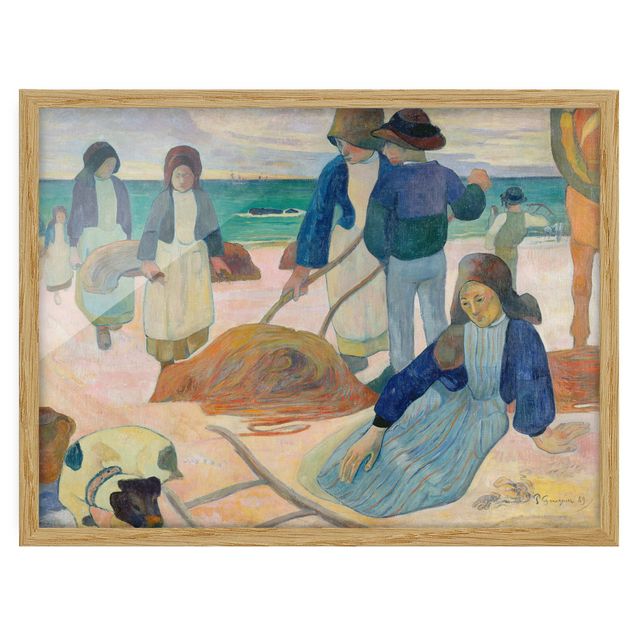 Gerahmte Kunstdrucke Paul Gauguin - Tangsammlerinnen