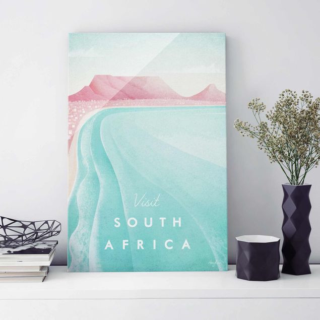 Strand Glasbilder Reiseposter - Südafrika