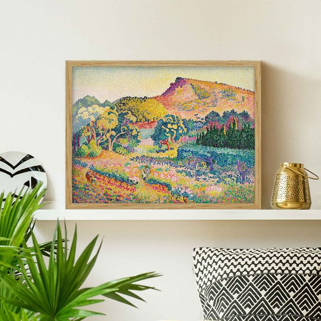 Pointillismus Bilder Henri Edmond Cross - Landschaft mit Le Cap Nègre