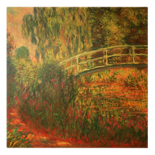 Kunstdrucke auf Leinwand Claude Monet - Japanische Brücke im Garten von Giverny