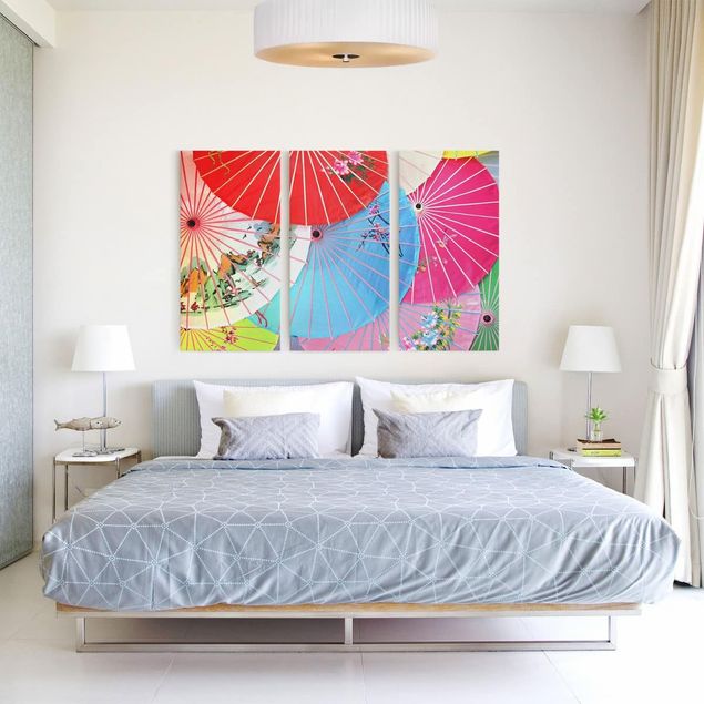Wandbilder Wohnzimmer modern Chinese Parasols