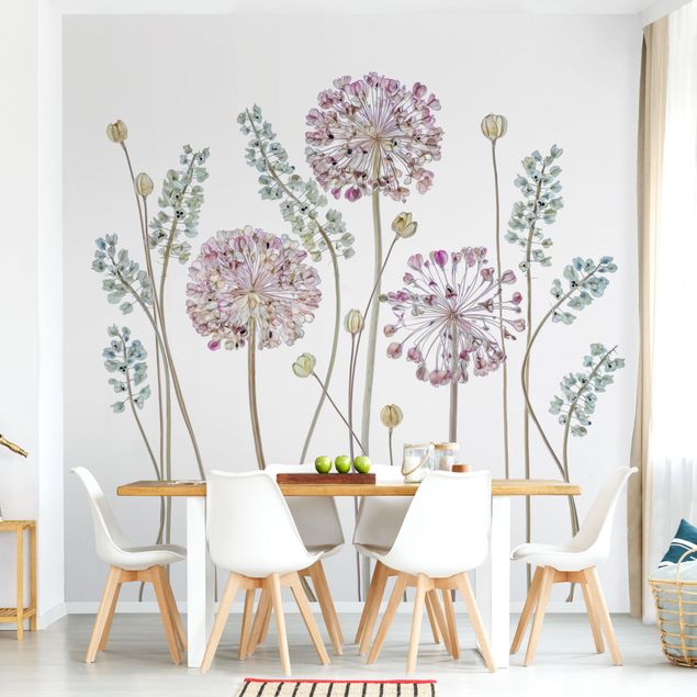 Design Tapete Allium Illustration