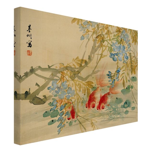 Kunstdrucke auf Leinwand Ni Tian - Goldfische