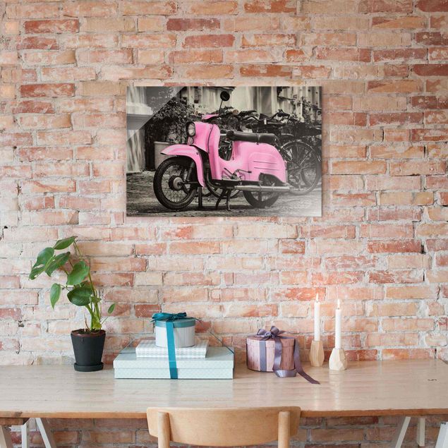 Schöne Wandbilder Pinker Roller