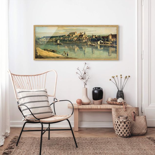 Post Impressionismus Bilder Bernardo Bellotto - Blick auf Pirna