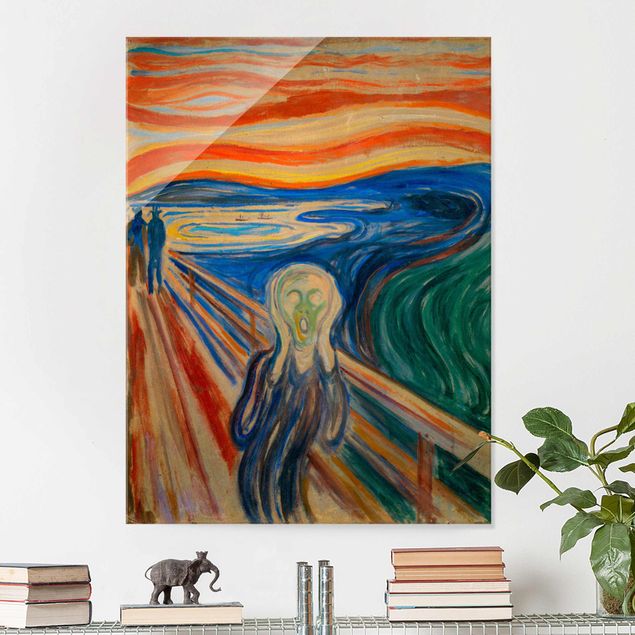 Glasbilder Edvard Munch - Der Schrei
