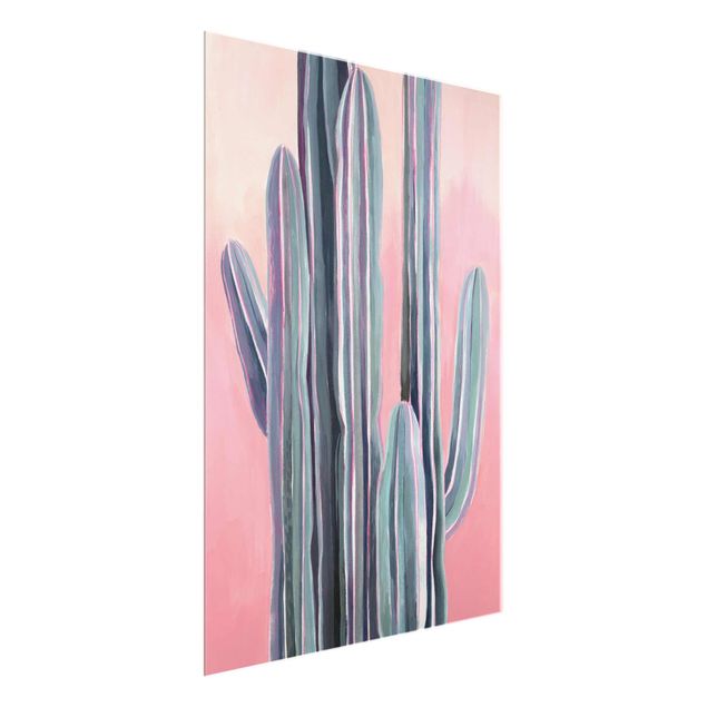 Bilder für die Wand Kaktus auf Rosa I