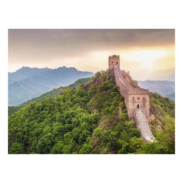 Glasbild - Die unendliche Mauer von China - Querformat 4:3