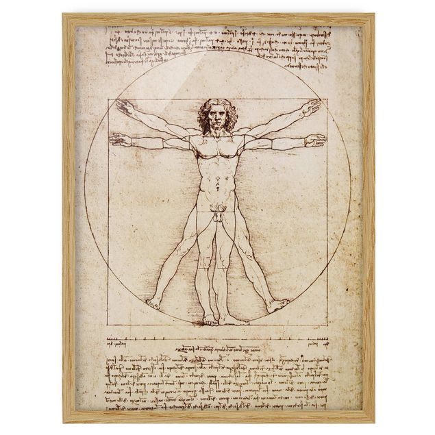 Gerahmte Bilder mit Sprüchen Da Vinci