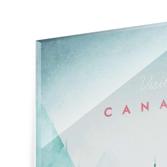 Glasbild - Reiseposter - Canada - Hochformat 3:2