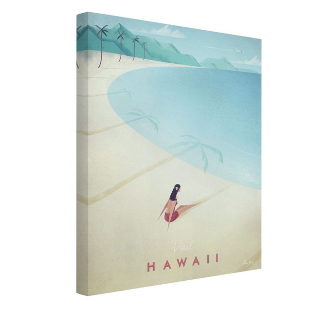 Leinwand Kunstdruck Reiseposter - Hawaii