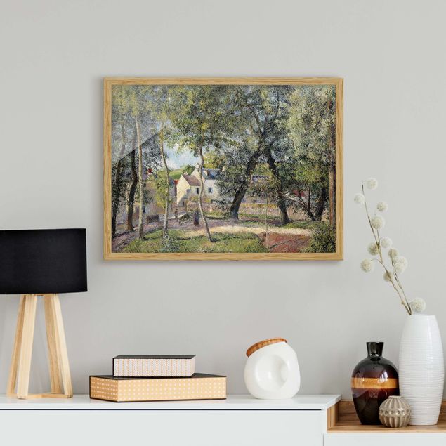 Kunstdrucke Romantik Camille Pissarro - Landschaft bei Osny