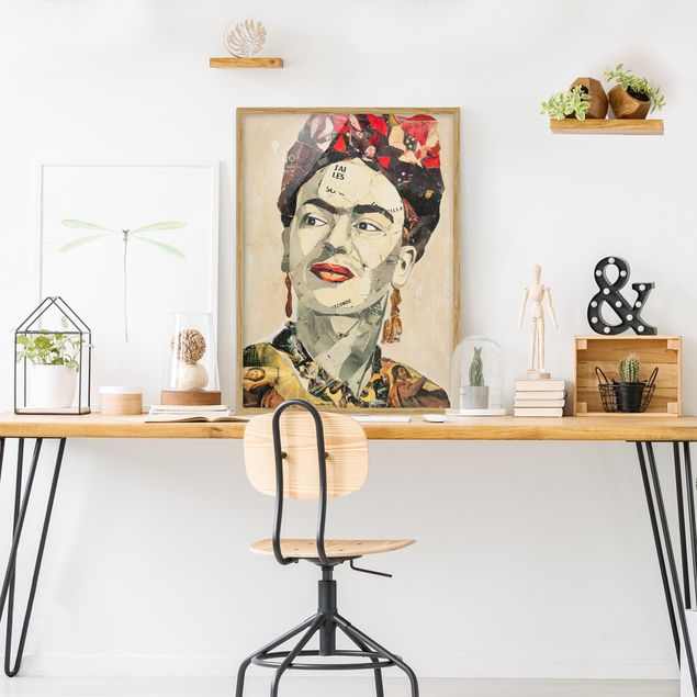 Schöne Wandbilder Frida Kahlo - Collage No.2