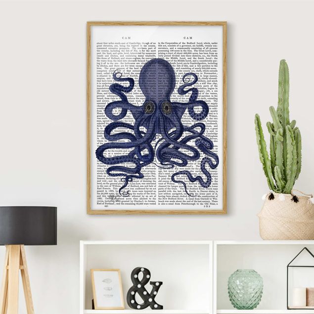 Wandbilder Tiere Tierlektüre - Oktopus