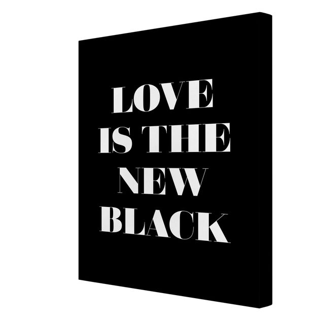 Leinwandbilder Love is the new black