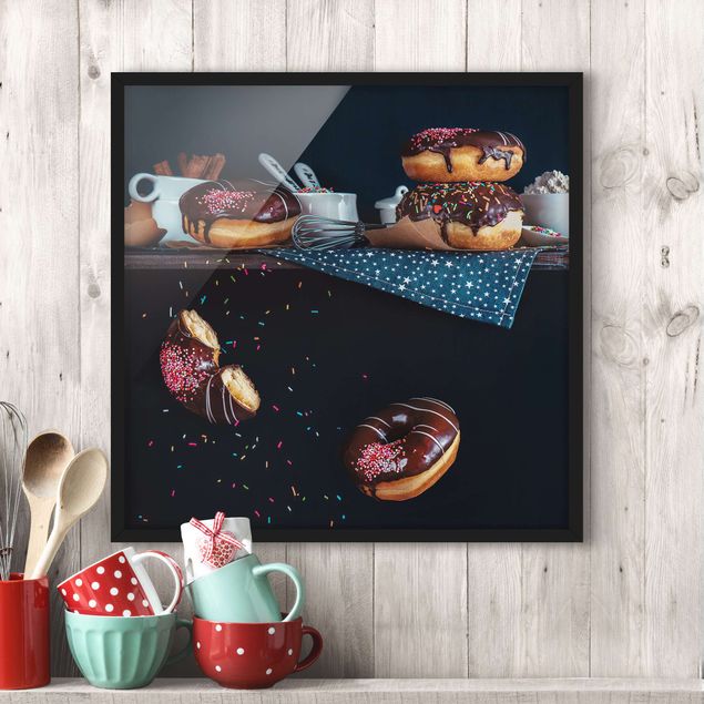 Bilder mit Rahmen Donuts vom Küchenregal