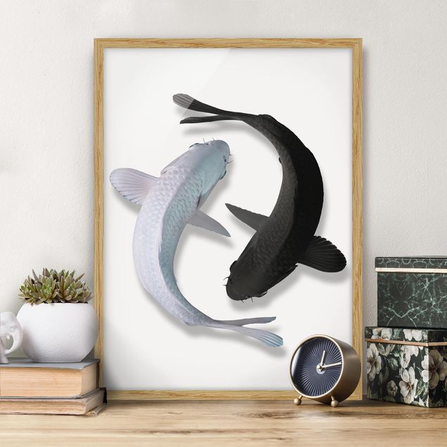 Wandbilder Tiere Fische Ying & Yang