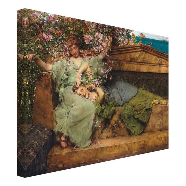 Leinwandbilder Stillleben Sir Lawrence Alma-Tadema - Im Rosengarten