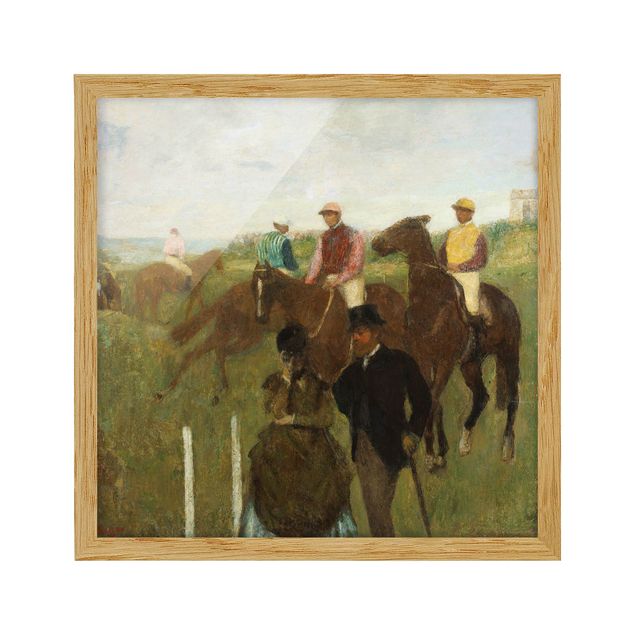 Edgar Degas Gemälde Edgar Degas - Jockeys auf Rennbahn